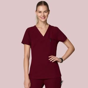 Mandala Maroon / Wine /Burgundy XXS petite set pair scrubs